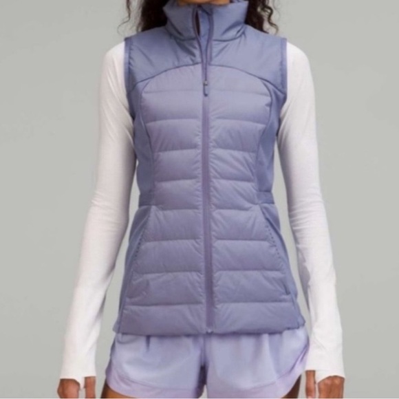 lululemon athletica Jackets & Blazers - Lululemon Down For It All Puffer Vest Women’s size 2 Light Purple
